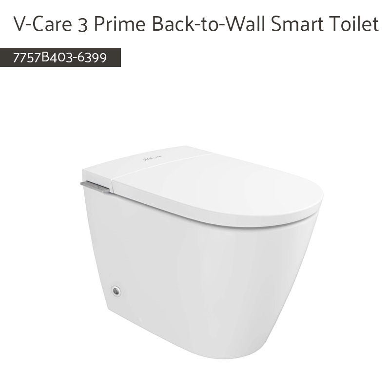 7757B403-6399 V-Care 3 Prime Back-to-Wall Smart Toilet